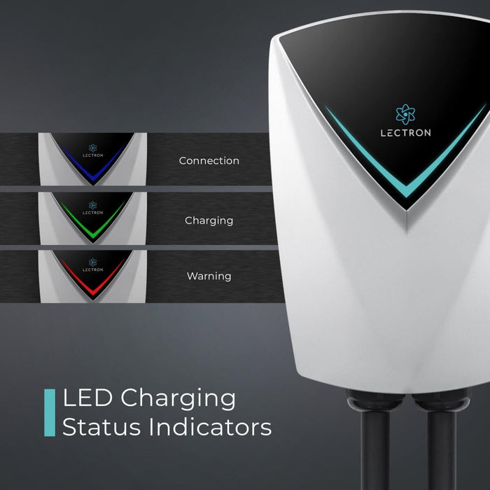 Lectron V-BOX Pro Level 2 J1772 EV Charging Station + Tesla Supercharger (NACS) to CCS Adapter Bundle (Charger: 48A / 240V / NEMA 14-50 | Adapter: 500A / 1000V)