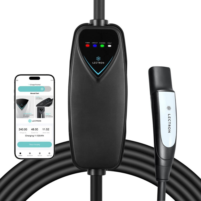 Lectron Portable Level 2 Tesla EV Charger | 240V | 40 Amp | NEMA 14-50 | Standard / WiFi-Enabled