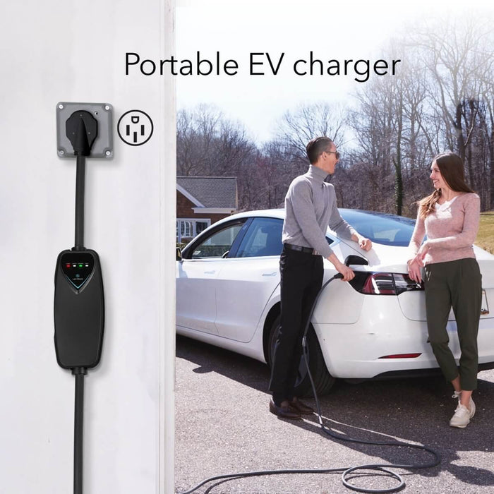 Lectron Portable Level 2 Tesla EV Charger | 240V | 40 Amp | NEMA 14-50 | Standard / WiFi-Enabled