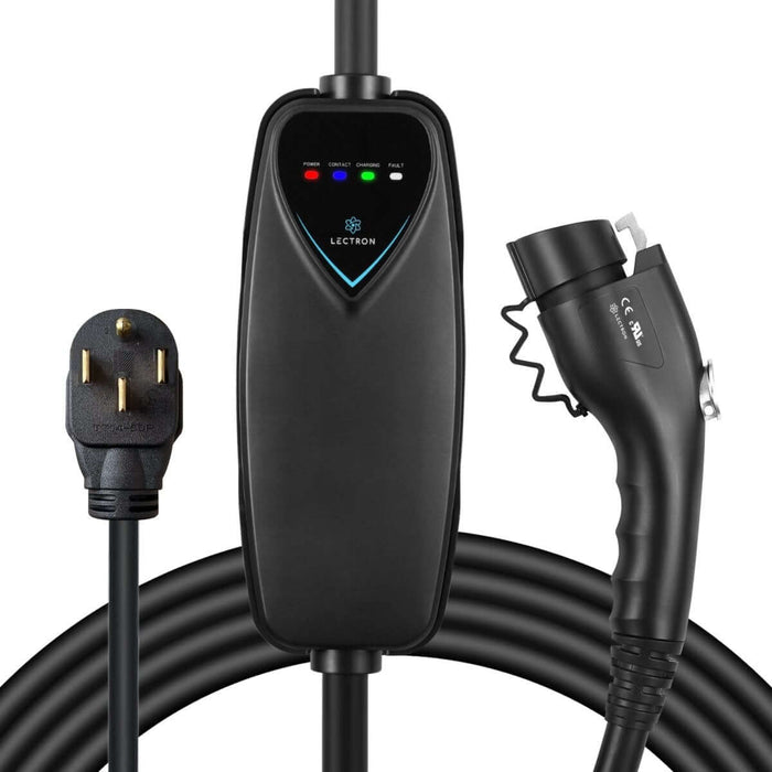 Lectron Portable Level 2 J1772 EV Charger | 240V | 40 Amp | NEMA 14-50 | 16 ft Cord | Standard / WiFi-Enabled